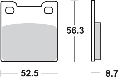 PASTILLA DE FRENO SBS P701-HF