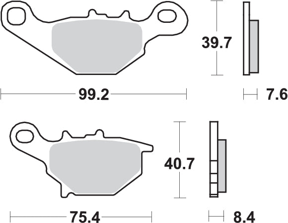 PASTILLA DE FRENO SBS P702-SI