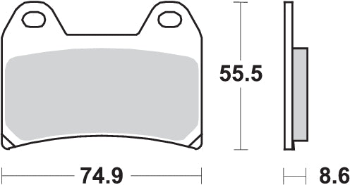 PASTILLA DE FRENO SBS P706-RST