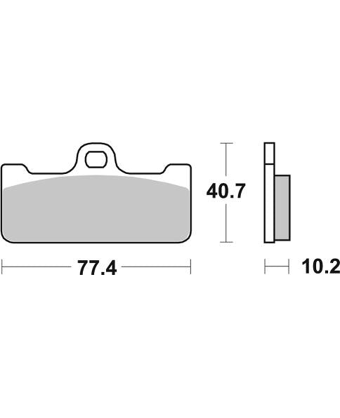 PASTILLA DE FRENO SBS P711-DC