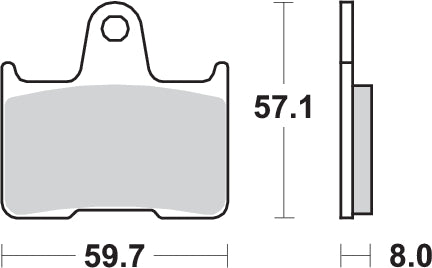 PASTILLA DE FRENO SBS P715-RQ