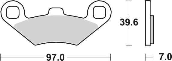 PASTILLA DE FRENO SBS P716-SI