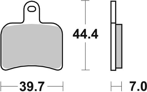 PASTILLA DE FRENO SBS P719-RQ