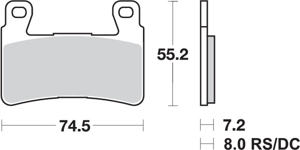 PASTILLA DE FRENO SBS P734-HF