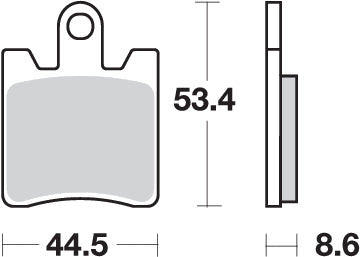 PASTILLA DE FRENO SBS P740-SP