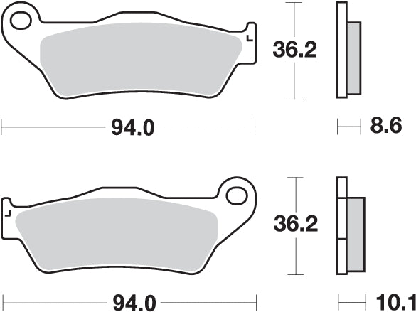 PASTILLA DE FRENO SBS P742-HF