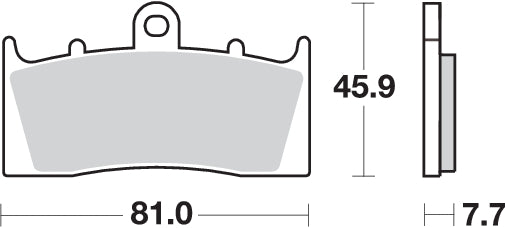 PASTILLA DE FRENO SBS P743-HS