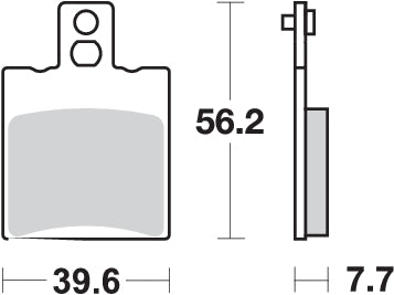 PASTILLA DE FRENO SBS P744-HF