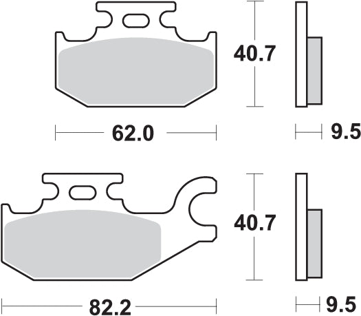 PASTILLA DE FRENO SBS P754-SI