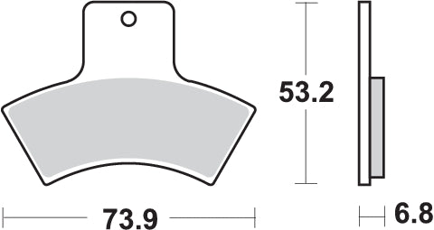 PASTILLA DE FRENO SBS P755-RSI