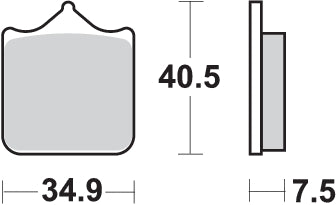 PASTILLA DE FRENO SBS P762-HS