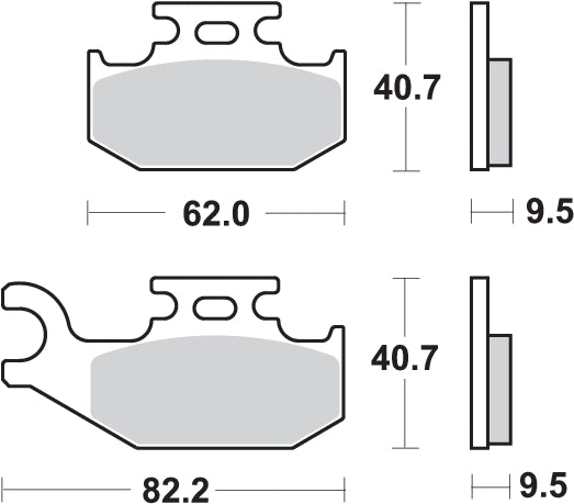 PASTILLA DE FRENO SBS P767-RSI