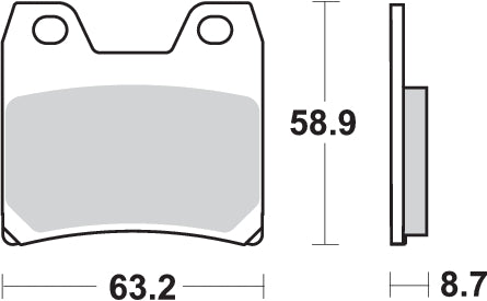 PASTILLA DE FRENO SBS P770-HF