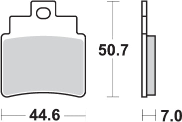 PASTILLA DE FRENO SBS P775-RSI