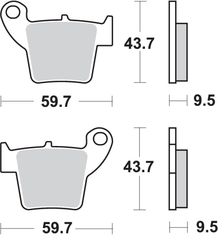 PASTILLA DE FRENO SBS P777-SI