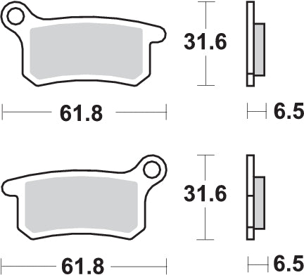 PASTILLA DE FRENO SBS P783-RSI