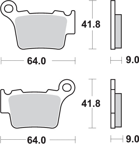 PASTILLA DE FRENO SBS P791-RSI