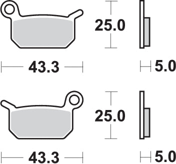 PASTILLA DE FRENO SBS P794-SI