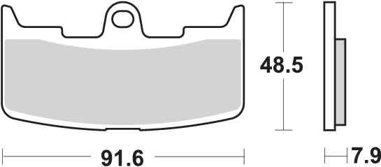 PASTILLA DE FRENO SBS P795-HS