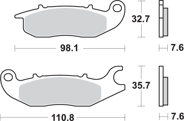 PASTILLA DE FRENO SBS P797-RSI