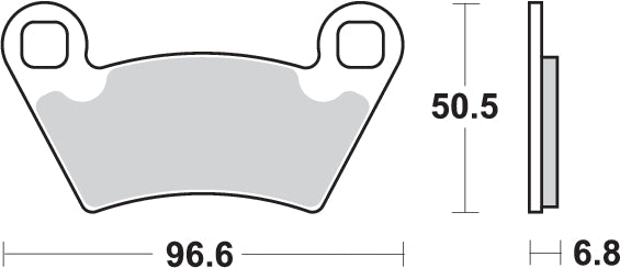 PASTILLA DE FRENO SBS P800-ATS