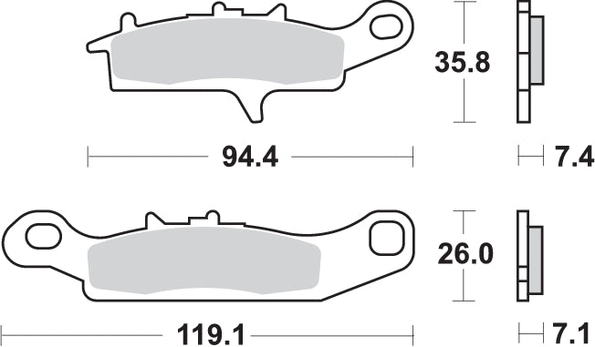 PASTILLA DE FRENO SBS P801-SI