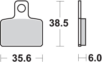 PASTILLA DE FRENO SBS P803-HF