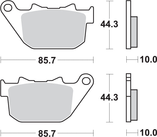 PASTILLA DE FRENO SBS P808-LS