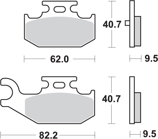 PASTILLA DE FRENO SBS P816-SI