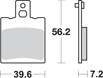 PASTILLA DE FRENO SBS P824-HF