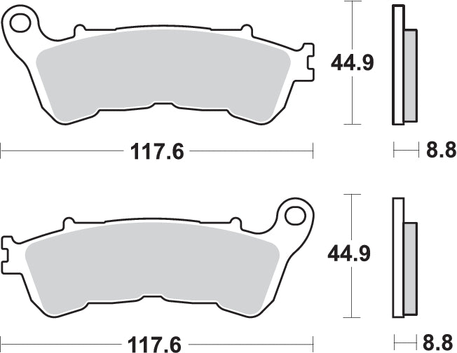 PASTILLA DE FRENO SBS P828-LS