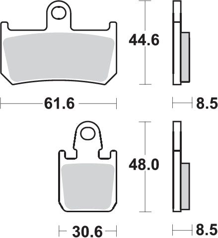 PASTILLA DE FRENO SBS P839-HS