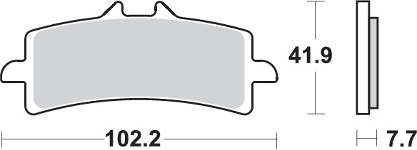 PASTILLA DE FRENO SBS P841-RST