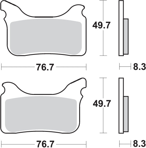 PASTILLA DE FRENO SBS P842-RSI