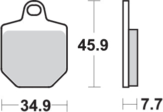 PASTILLA DE FRENO SBS P843-DC