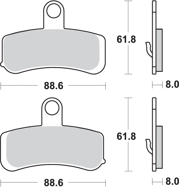 PASTILLA DE FRENO SBS P853-HS