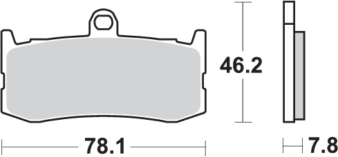 PASTILLA DE FRENO SBS P864-RST