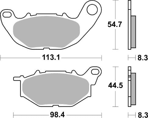 PASTILLA DE FRENO SBS P931-HS