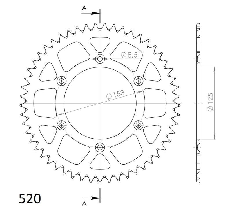 CORONA SUPERSPROX ALUMINIO ROJA 50 D  - RAL210X50RED