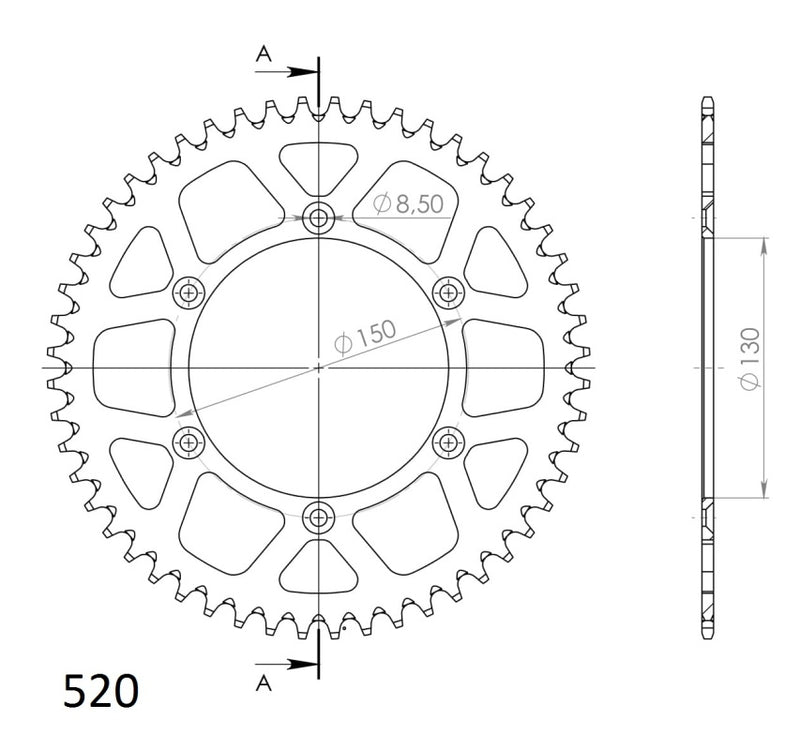 CORONA SUPERSPROX ALUMINIO AZUL 51 D  - RAL245X51BLU