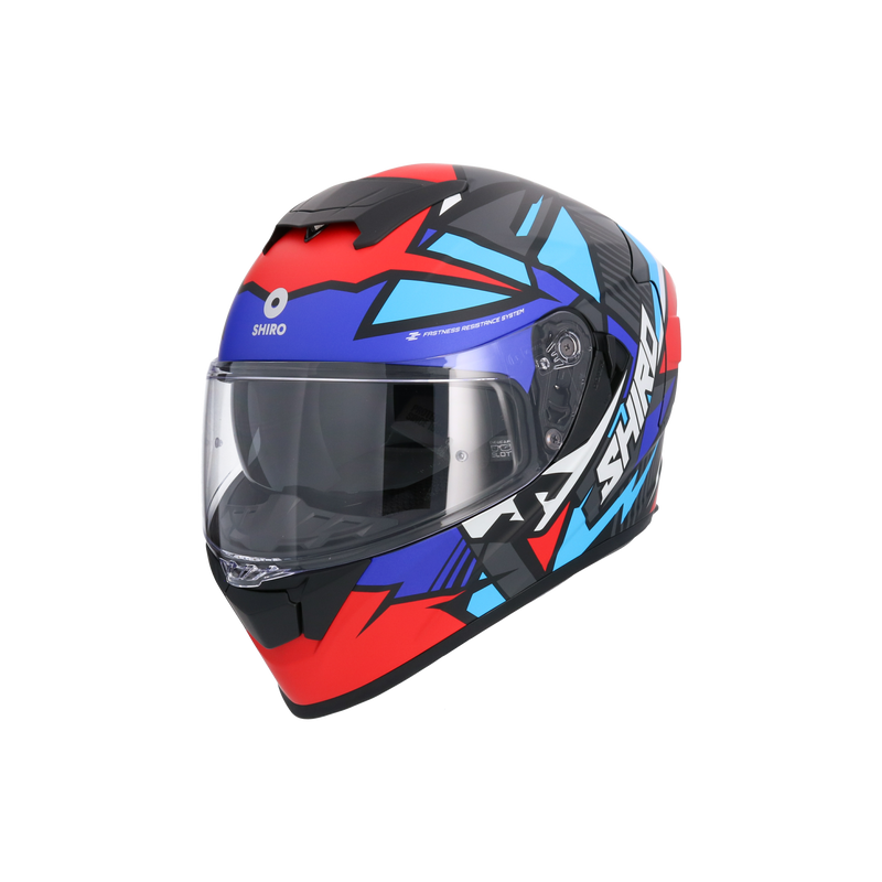 CASCO SHIRO RAPTOR CHASE RED/BLUE