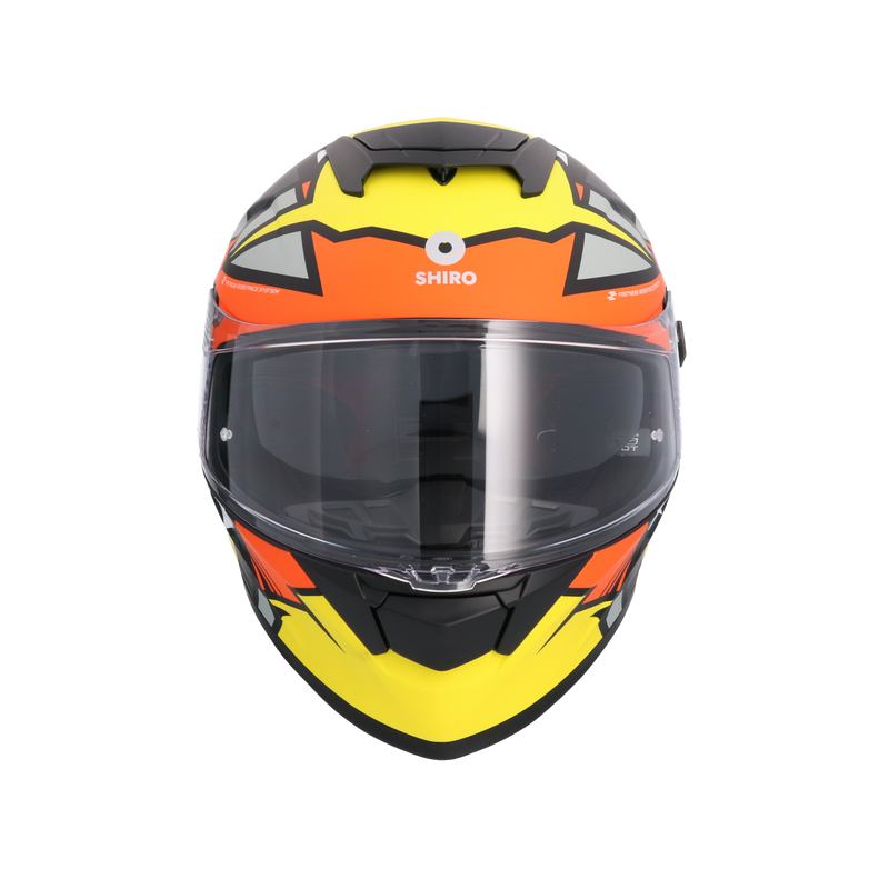 CASCO SHIRO RAPTOR CHASE YELLOW/RED
