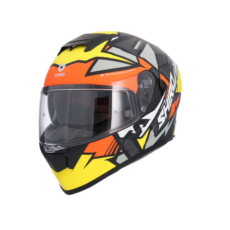 CASCO SHIRO RAPTOR CHASE YELLOW/RED