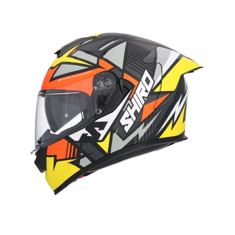CASCO SHIRO RAPTOR CHASE YELLOW/RED