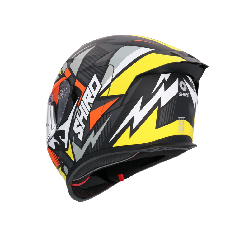 CASCO SHIRO RAPTOR CHASE YELLOW/RED