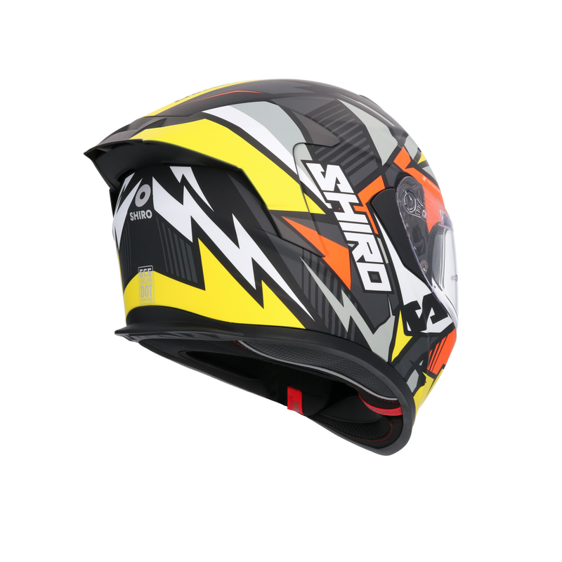 CASCO SHIRO RAPTOR CHASE YELLOW/RED