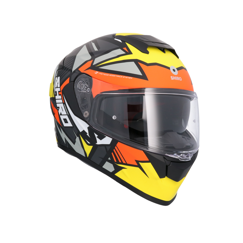CASCO SHIRO RAPTOR CHASE YELLOW/RED