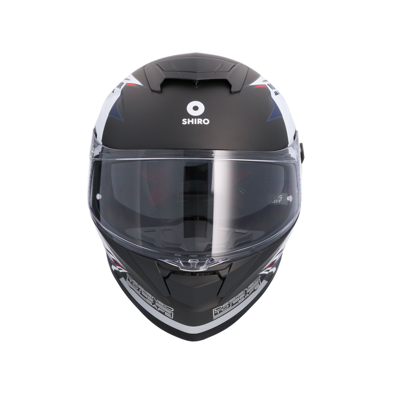 CASCO SHIRO RAPTOR ULTIMATE MATT BLACK/WHITE