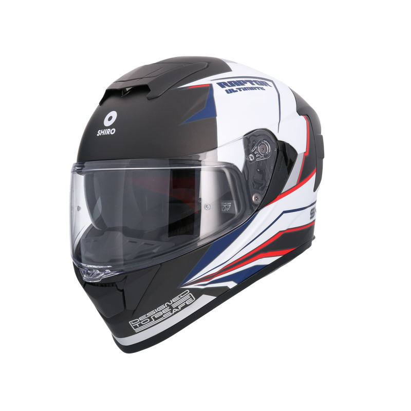 CASCO SHIRO RAPTOR ULTIMATE MATT BLACK/WHITE