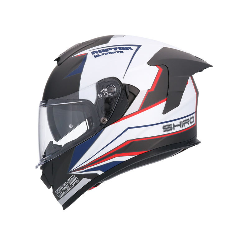 CASCO SHIRO RAPTOR ULTIMATE MATT BLACK/WHITE
